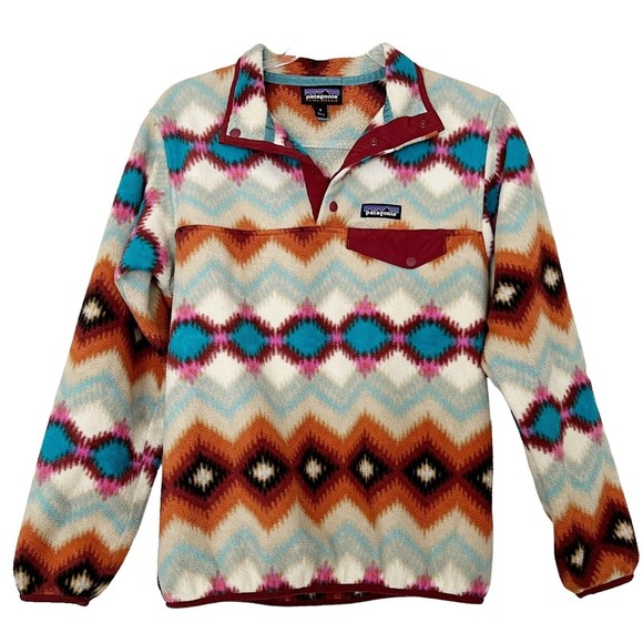 Patagonia Synchilla Snap T Fleece Pullover Timber Twist Aztec - Main Image